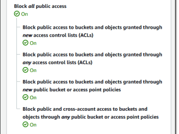 Amazon S3 to apply security best practices for all new buckets