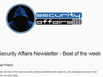 Security Affairs newsletter Round 434 by Pierluigi Paganini – International edition