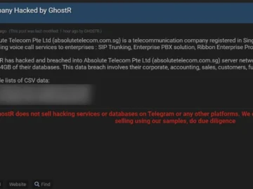 Absolute Telecom data breach