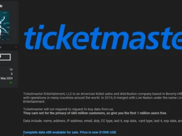 Ticketmaster data breach