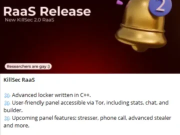 KillSec Announces New RaaS Program for Hackers