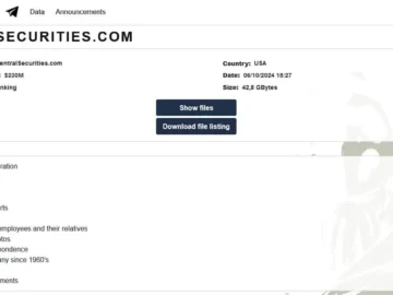 Central Securities Corporation cyberattack