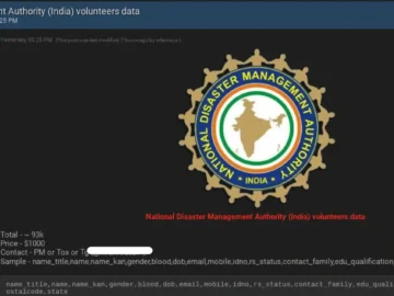 NDMA volunteer data breach