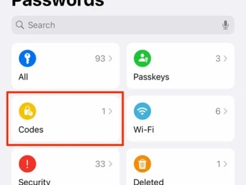 How to create verification codes in Apple Passwords app